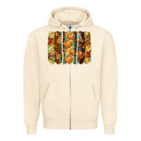Sandshell fall brushstroke Zipper Hoodie - CowGirlArtShop