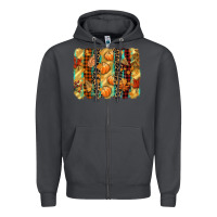Smoke fall brushstroke Zipper Hoodie - CowGirlArtShop