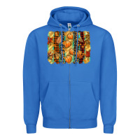 True Royal fall brushstroke Zipper Hoodie - CowGirlArtShop
