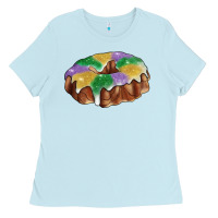 Baby Blue Mardi gras king cake Ladies Tee - RanaPortraitStore