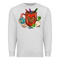 Dove Grey teacher crayons coffee mug Premium Sweatshirt - FaDigitalArtStudio
