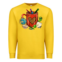 Lemon teacher crayons coffee mug Premium Sweatshirt - FaDigitalArtStudio