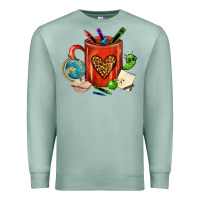 Seafoam teacher crayons coffee mug Premium Sweatshirt - FaDigitalArtStudio
