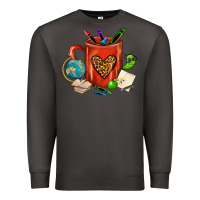 Smoke teacher crayons coffee mug Premium Sweatshirt - FaDigitalArtStudio