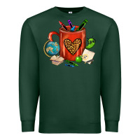 Sports Green teacher crayons coffee mug Premium Sweatshirt - FaDigitalArtStudio