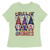 Matcha Chilling with my gnomies with usa Ladies Tee - NancyCooperArtShop