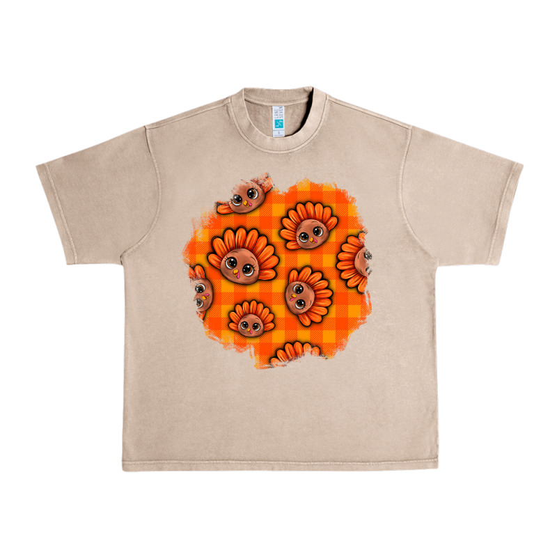 Thanksgiving Turkey With Tartan Patch Urban Heavy Tee by BundleAndBundleShop | Teevron