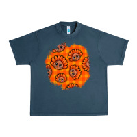 Midnight Navy Thanksgiving Turkey With Tartan Patch Urban Heavy Tee - BundleAndBundleShop