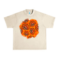 Sandshell Thanksgiving Turkey With Tartan Patch Urban Heavy Tee - BundleAndBundleShop