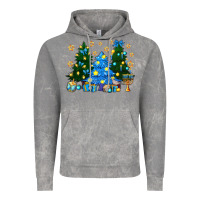 Cloud Rock Hannukah Christmas trees Vintage Hoodie - NancyCooperArtShop