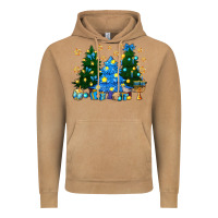 Vintage Camel Hannukah Christmas trees Vintage Hoodie - NancyCooperArtShop