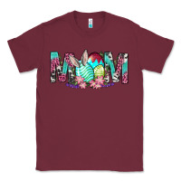 Burgundy Western Mom With Easter Classic Tee - BundleAndBundleShop
