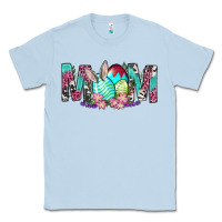 Dusty Blue Western Mom With Easter Classic Tee - BundleAndBundleShop