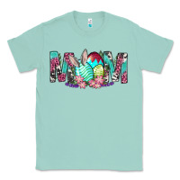 Seafoam Western Mom With Easter Classic Tee - BundleAndBundleShop