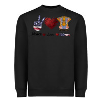 Peace Love Veteran Heavyweight Sweatshirt | Teevron