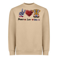 Mushroom Peace Love Veteran Heavyweight Sweatshirt - Bettercallsaul