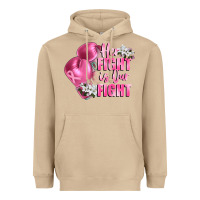 Mushroom her fight is our fight Breast cancer awareness Heavyweight Hoodie - FaDigitalArtStudio