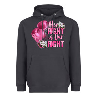 Smoke her fight is our fight Breast cancer awareness Heavyweight Hoodie - FaDigitalArtStudio