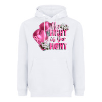 White her fight is our fight Breast cancer awareness Heavyweight Hoodie - FaDigitalArtStudio