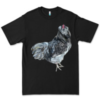 Black Ameraucana Rooster Premium Tee - LillyAllenDesigns