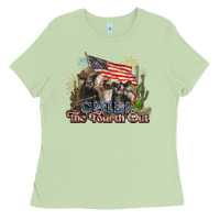 Matcha chill the fourth out cows 4th july america Ladies Tee - NancyCooperArtShop