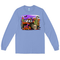 Colony Blue Halloween tractor Long Sleeve Tee - RanaPortraitStore