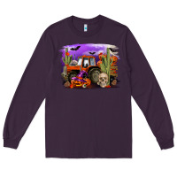 Plum Halloween tractor Long Sleeve Tee - RanaPortraitStore