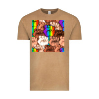 Vintage Camel Pride lgbtq fists seamless pattern Vintage Tee - BundleAndBundleShop