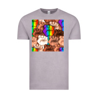 Vintage Zinc Pride lgbtq fists seamless pattern Vintage Tee - BundleAndBundleShop
