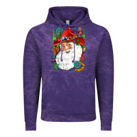 Cloud Purple Cowboy Santa Vintage Hoodie - NancyCooperArtShop