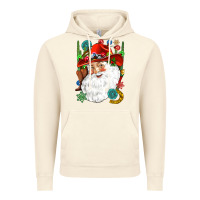 Vintage Artic Cowboy Santa Vintage Hoodie - NancyCooperArtShop
