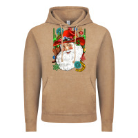 Vintage Coffee Cowboy Santa Vintage Hoodie - NancyCooperArtShop
