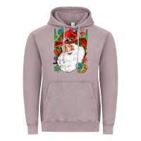 Vintage Zinc Cowboy Santa Vintage Hoodie - NancyCooperArtShop