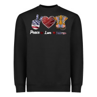 Black Peace Love Veteran Heavyweight Sweatshirt - Bettercallsaul