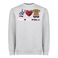 Heather Grey Peace Love Veteran Heavyweight Sweatshirt - Bettercallsaul