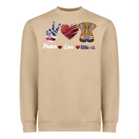 Mushroom Peace Love Veteran Heavyweight Sweatshirt - Bettercallsaul