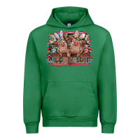 Emerald Happy Easter Urban Hoodie - CowhideDigitalArt