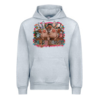 Heather Grey Happy Easter Urban Hoodie - CowhideDigitalArt