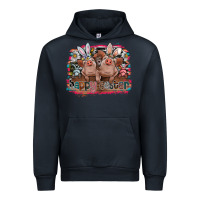 Navy Happy Easter Urban Hoodie - CowhideDigitalArt