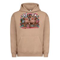 Pigment Burro Happy Easter Urban Hoodie - CowhideDigitalArt