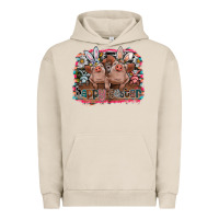Pigment French Oak Happy Easter Urban Hoodie - CowhideDigitalArt