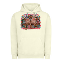 Pigment Pistachio Happy Easter Urban Hoodie - CowhideDigitalArt