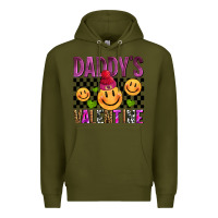 Army Green daddys valentine olivia Premium Hoodie - OliviaCreatesArt