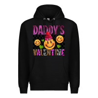Black daddys valentine olivia Premium Hoodie - OliviaCreatesArt