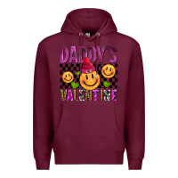 Burgundy daddys valentine olivia Premium Hoodie - OliviaCreatesArt