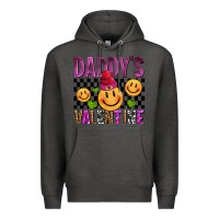 Charcoal Heather daddys valentine olivia Premium Hoodie - OliviaCreatesArt