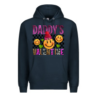 Navy daddys valentine olivia Premium Hoodie - OliviaCreatesArt