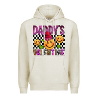 Oatmeal Heather daddys valentine olivia Premium Hoodie - OliviaCreatesArt
