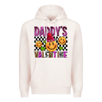 Pale Pink daddys valentine olivia Premium Hoodie - OliviaCreatesArt