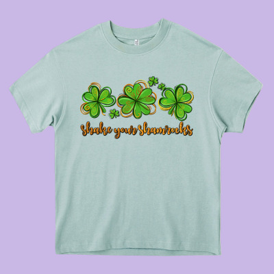 Shake Your Shamrocks Heavy Core Tee Designed By Adodesignshop